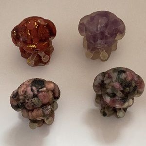 Amethyst crystal puppy